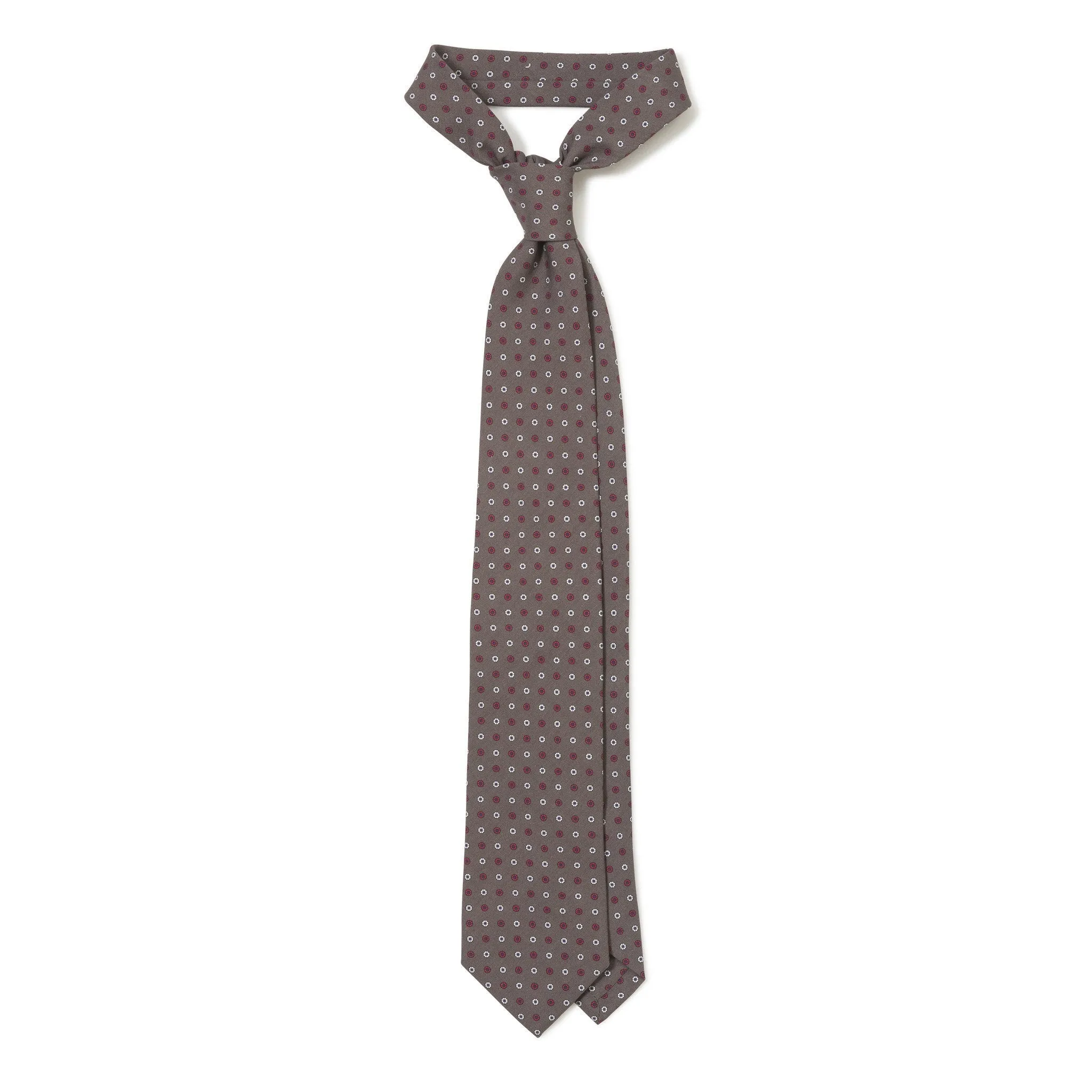 Silk Mini Wheel Print Tie