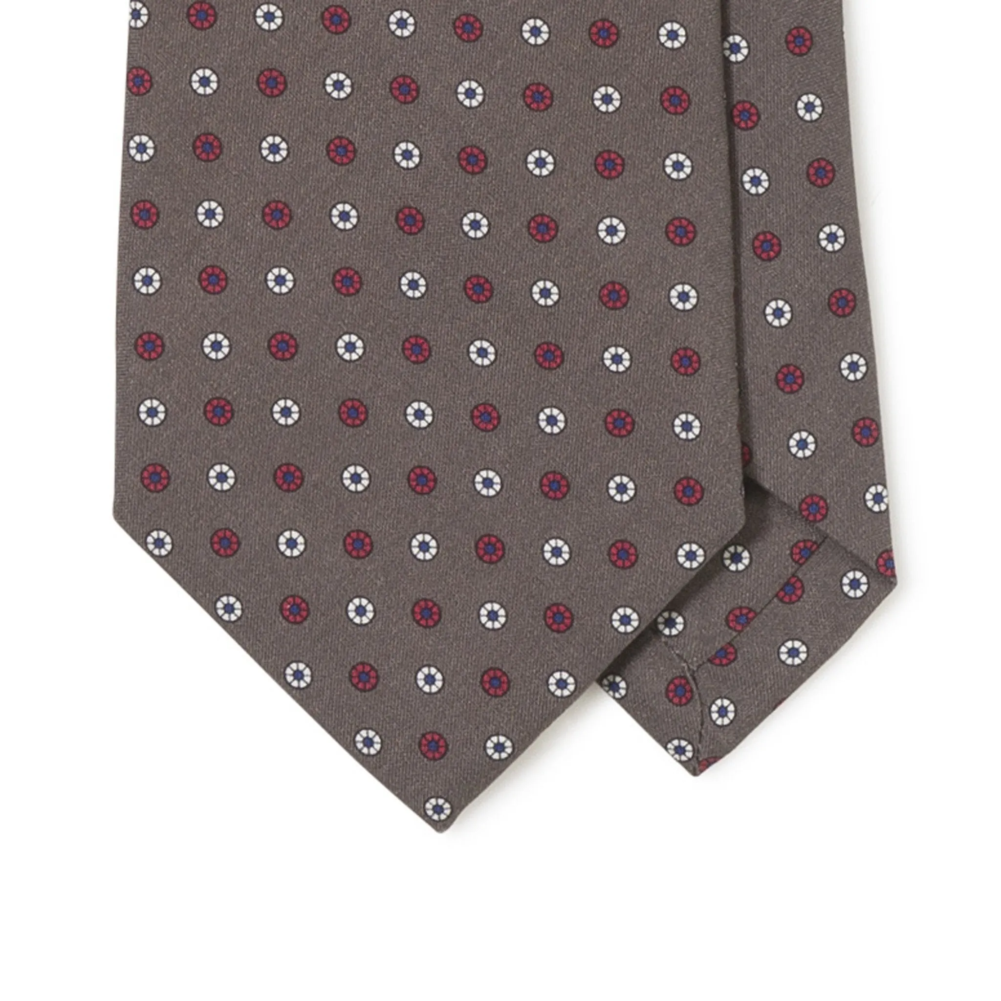 Silk Mini Wheel Print Tie