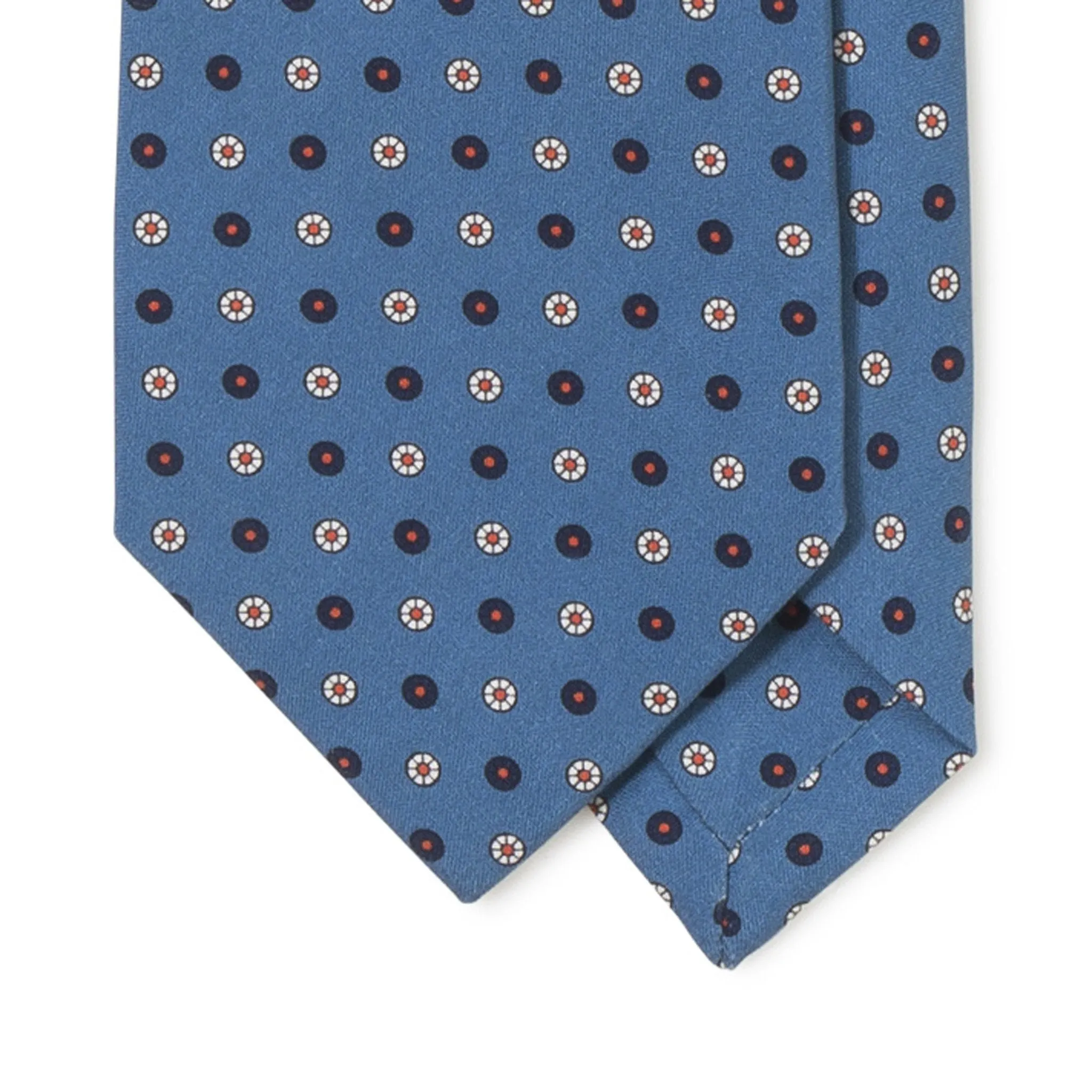 Silk Mini Wheel Print Tie