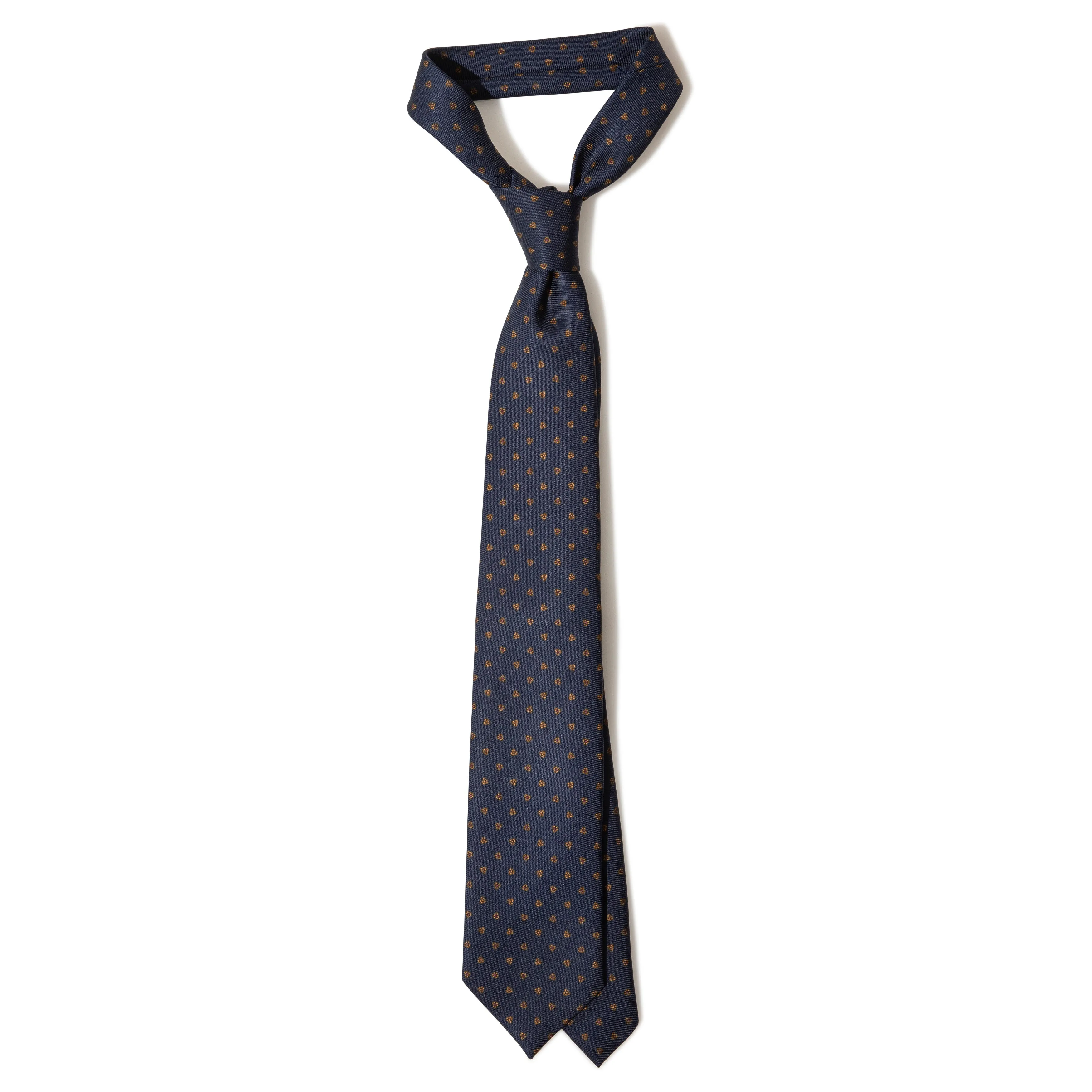 Silk Print Tipped Tie