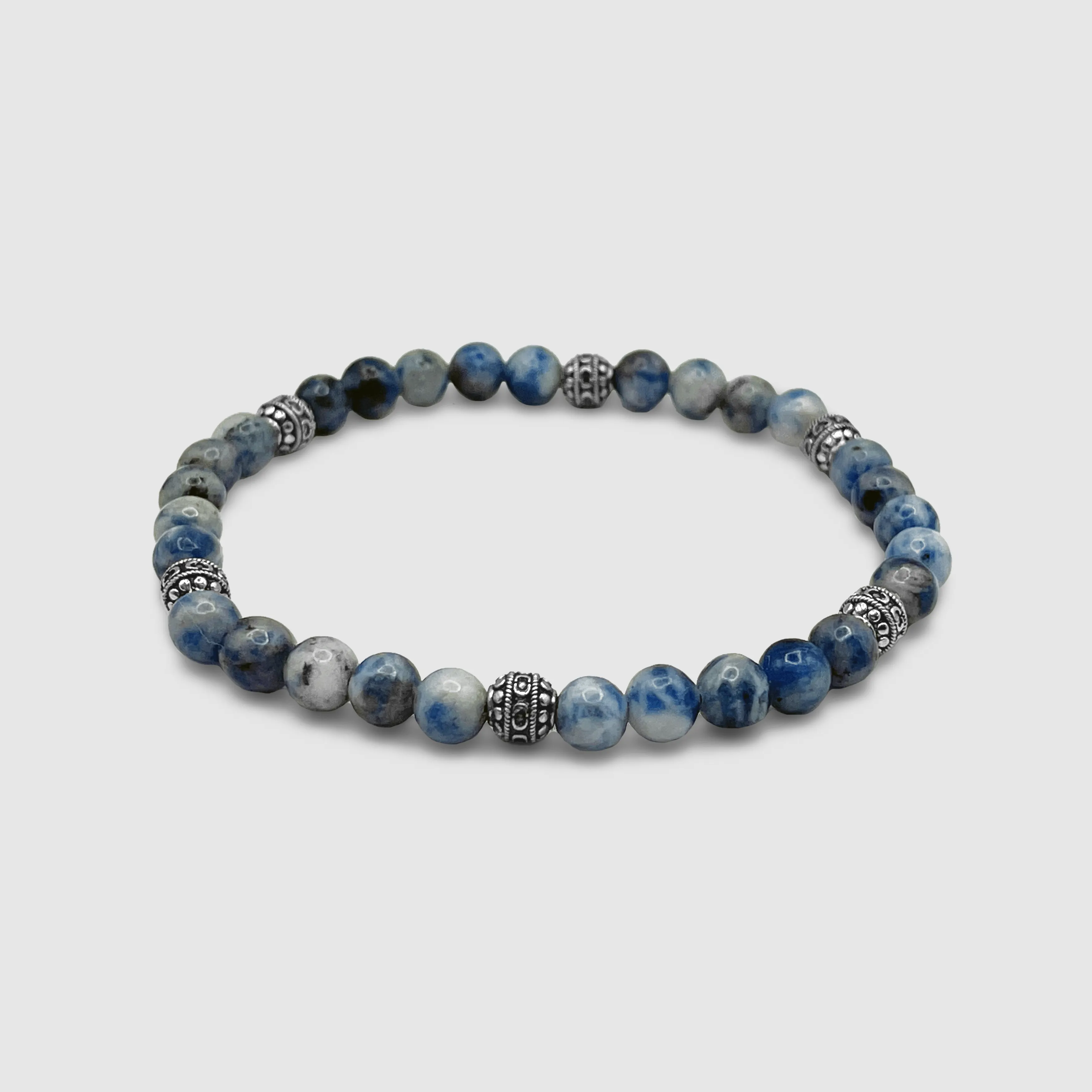 Sodalite Stone Bracelet (Silver)