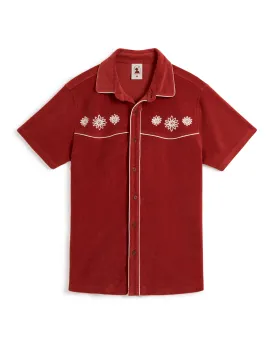 The Gaucho Terry Cloth Shirt - Rouge