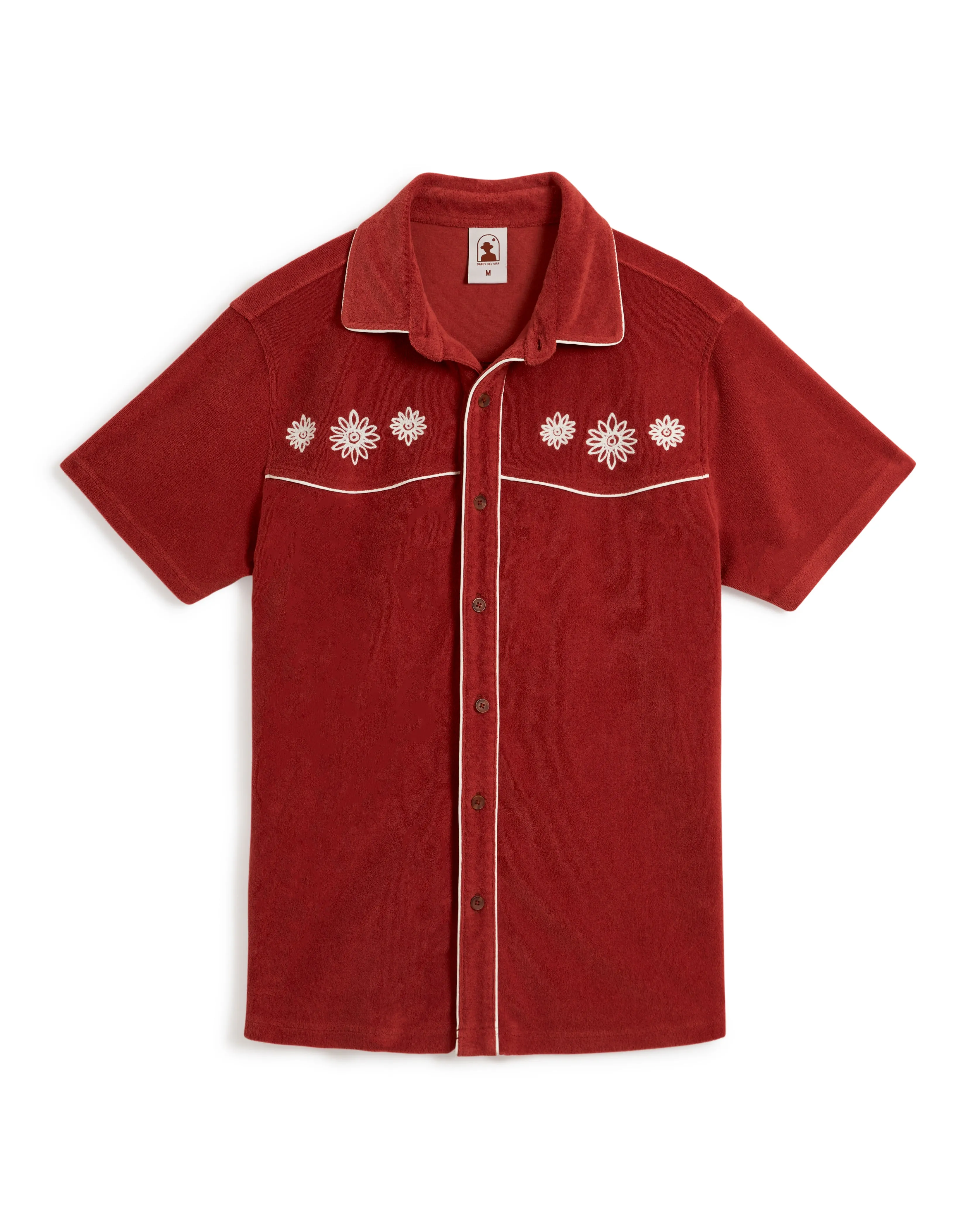 The Gaucho Terry Cloth Shirt - Rouge