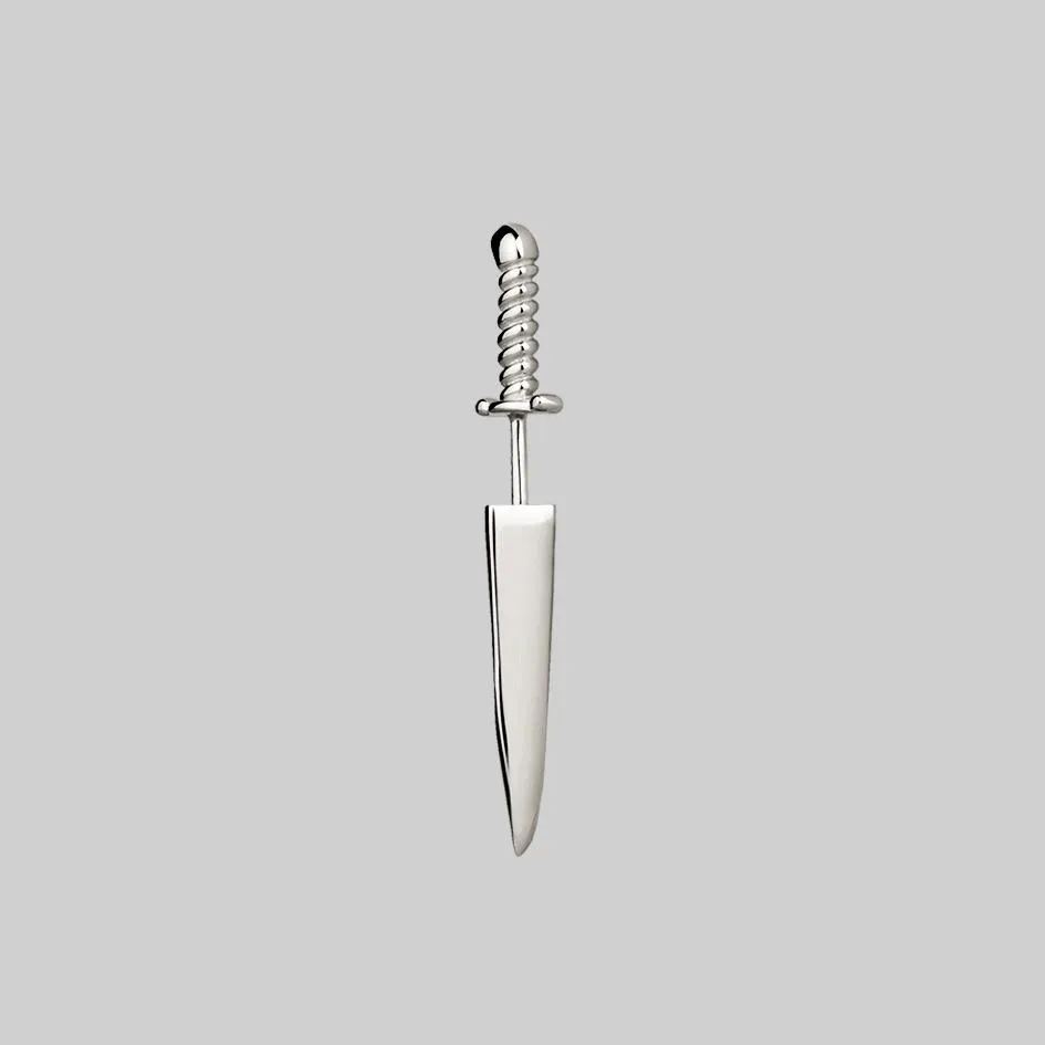 TORN. Short Dagger Single Earring - Silver