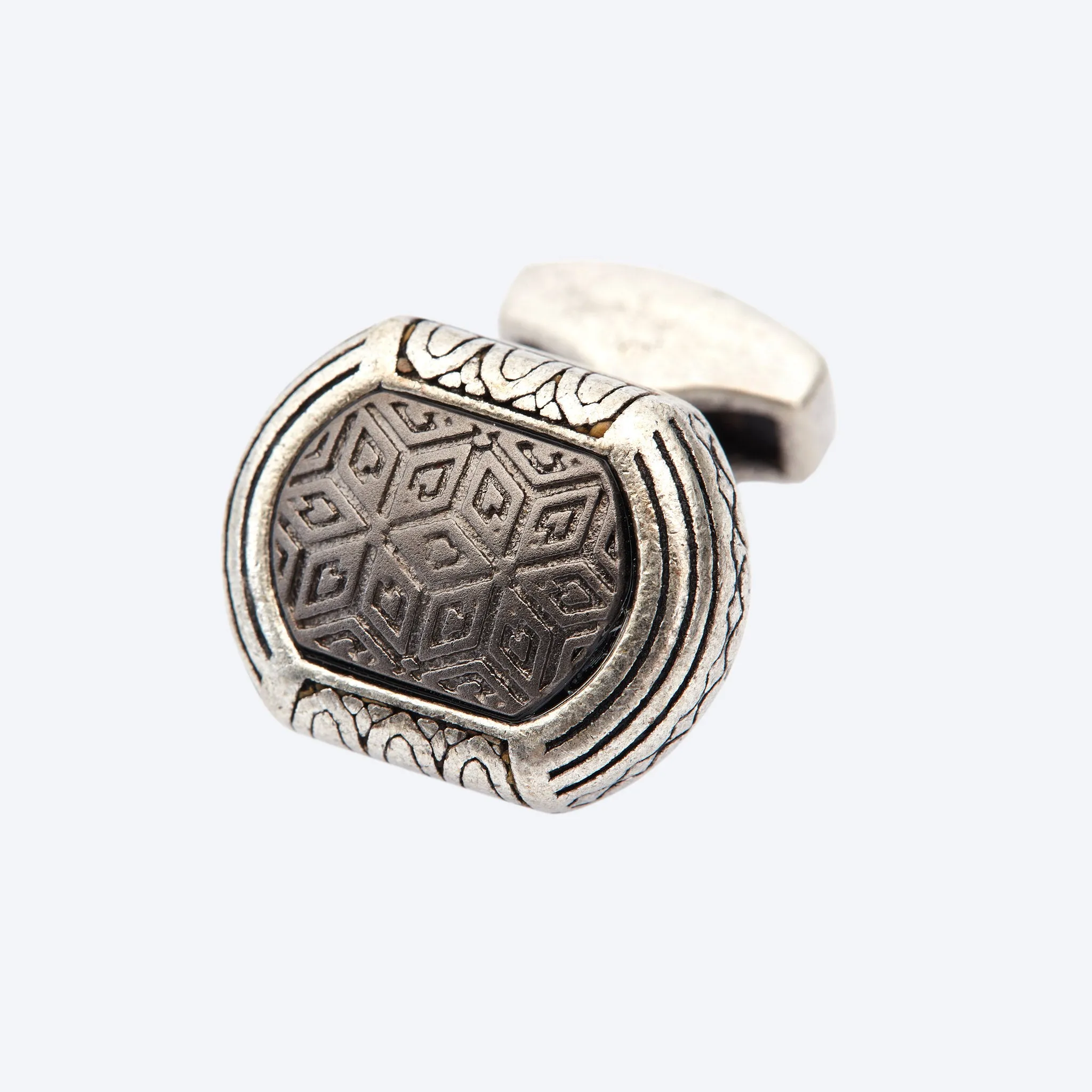 Tribal Silver Cufflink