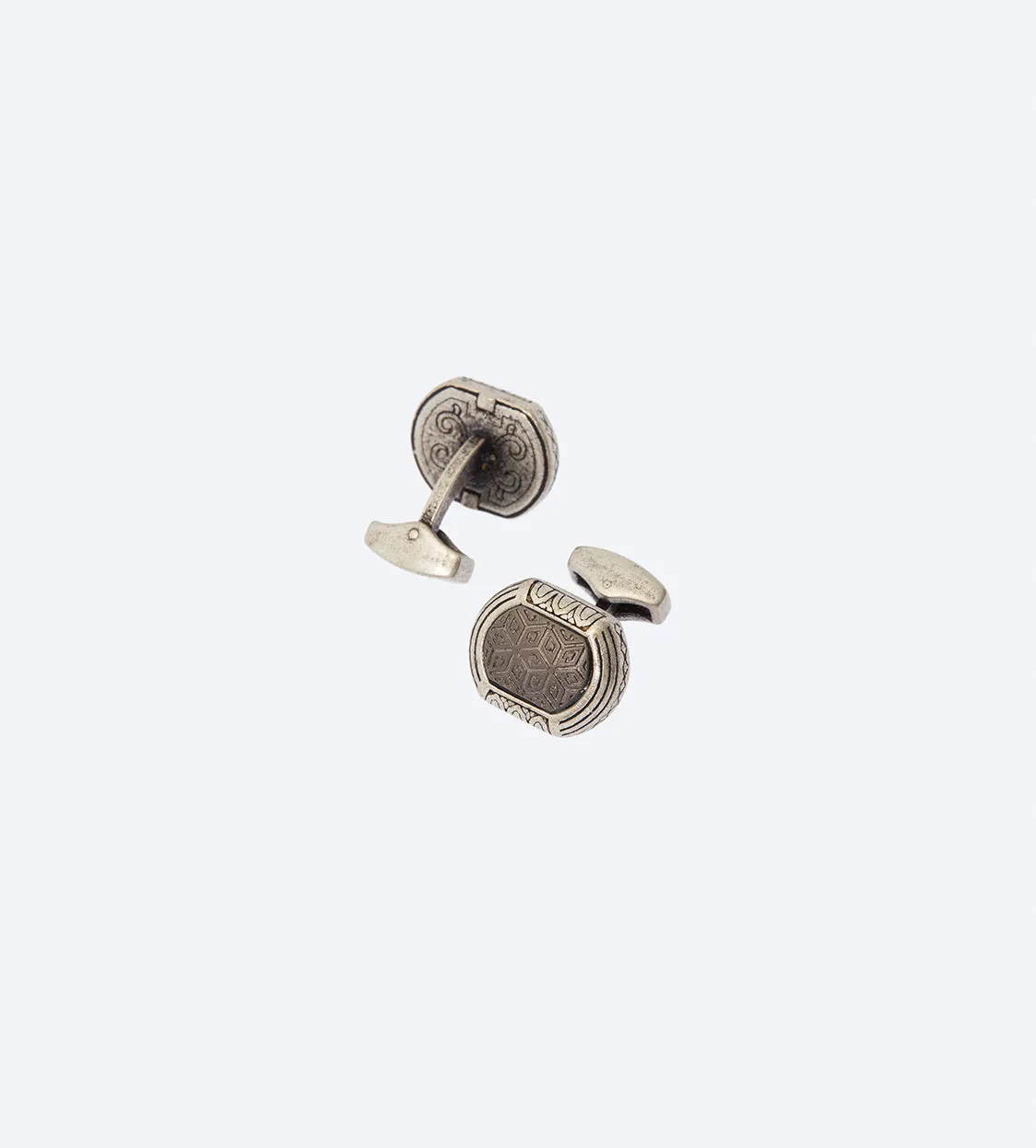 Tribal Silver Cufflink