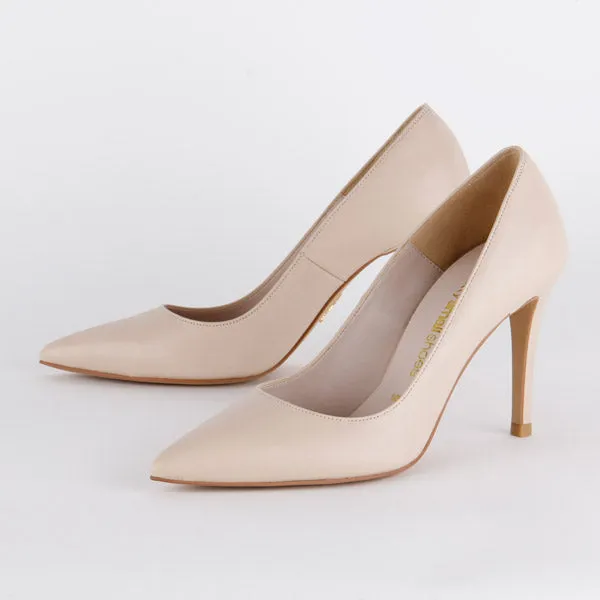 *UK size 13 - FOREVER - pink, 9cm heels