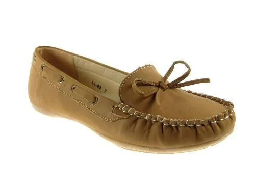 Women's LL03 Moccasin Slip On Comfot Flat Shoes