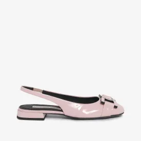 Women's patent leather sling back ballet flat